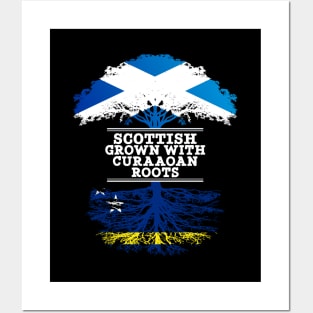 Scottish Grown With Curaaoan Roots - Gift for Curaaoan With Roots From Curacao Posters and Art
